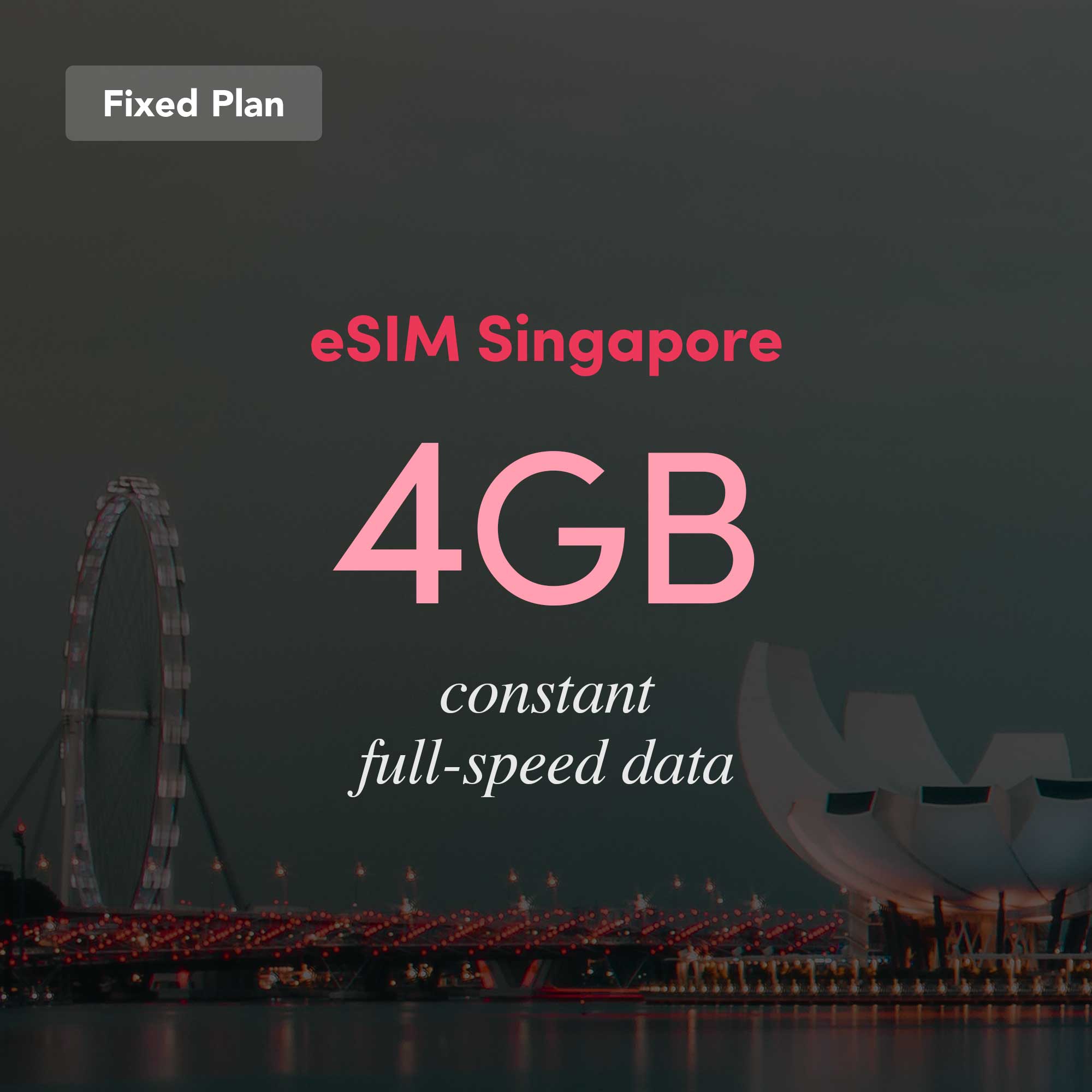 eSIM Singapore Fixed Plan 4GB