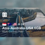 eSIM Asia-Australia-USA 6GB